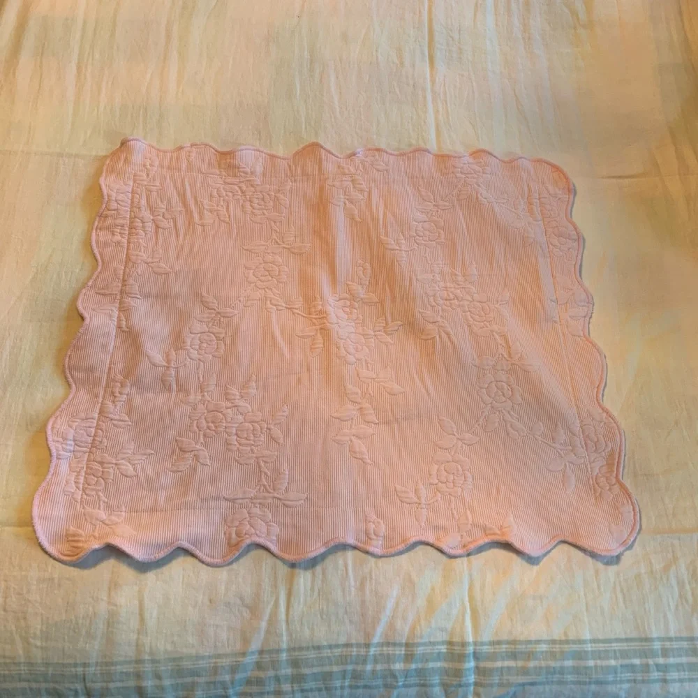 Vintage pink sham